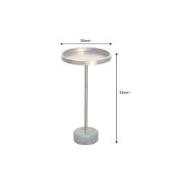 Stolik kawowy boczny TRAYFUL 60 cm złoty