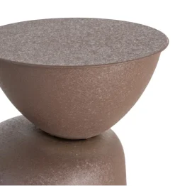 Stolik kawowy boczny VATENI 36 cm brązowy
