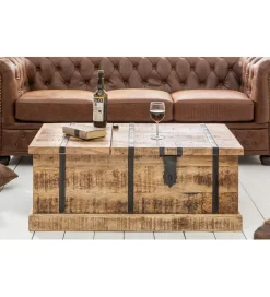 Stolik kawowy Bodega 100 cm drewno mango