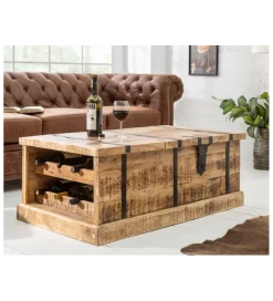Stolik kawowy Bodega 100 cm drewno mango