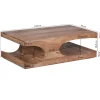 Stolik kawowy BOHA  118 cm drewno akacja