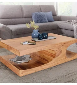 Stolik kawowy BOHA  118 cm drewno akacja