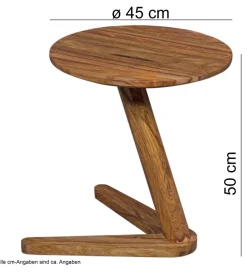 Stolik kawowy BOHA 45 cm drewno sheesham