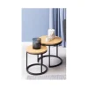 Stolik kawowy BREGA set 2  w optyce dąb dziki