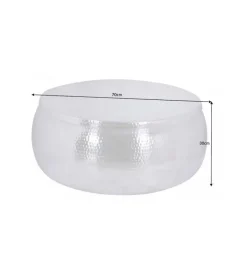 Stolik kawowy BRILANT 70 cm srebrny
