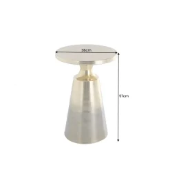 Stolik kawowy BRILANT 38 cm złoto czarny