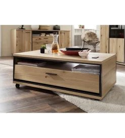 Stolik kawowy CAMPINAS 115 cm w optyce dąb bianco