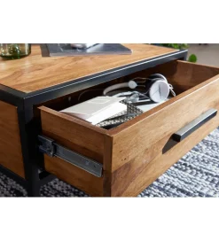 Stolik kawowy CARBERA 65 cm drewno sheesham