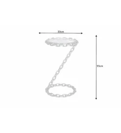 Stolik kawowy CATENA 33 cm srebrny
