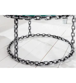 Stolik kawowy CATENA 65 cm srebrny