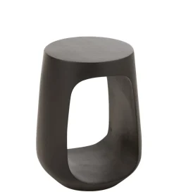 Stolik kawowy CAVE 35 cm drewno mango czarny