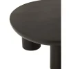 Stolik kawowy CAVE 90 cm drewno mango czarny