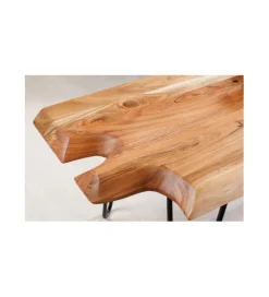 Stolik kawowy CESME 100 cm drewno akacja