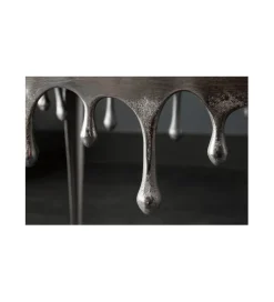 Stolik Kawowy 50 cm Mystic Liquid Line Srebrny