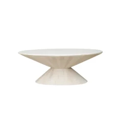 Stolik kawowy CONICA 122 cm drewno mango