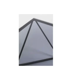 Stolik kawowy CRISTALLO 80 cm czarny grafit