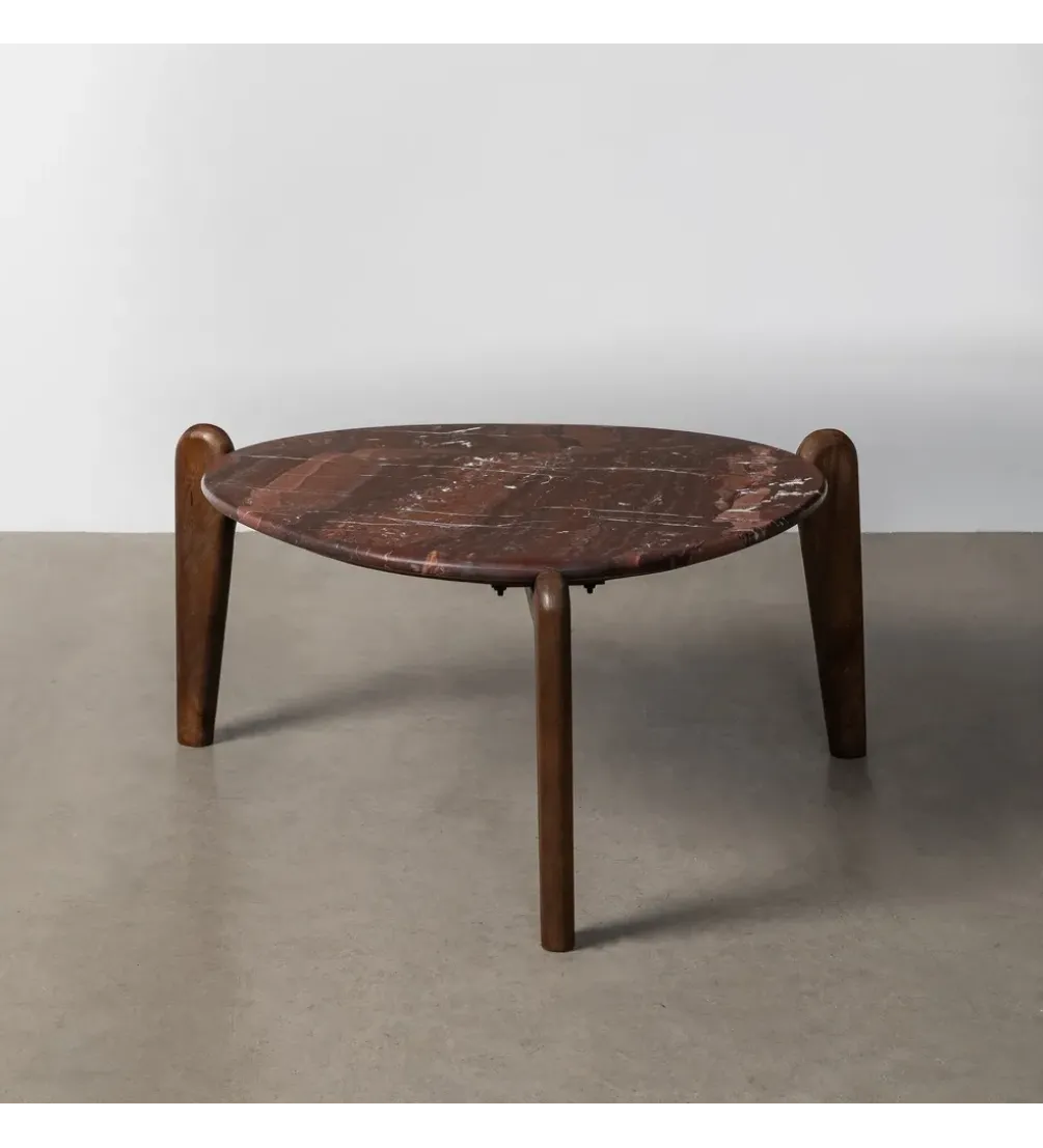 Stolik kawowy CUDBEM 82 cm drewno mango