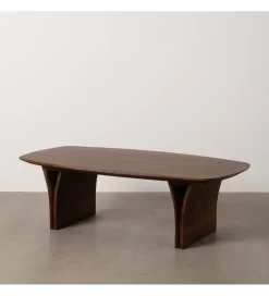 Stolik kawowy CUTYK 130 cm drewno akacja brązowe