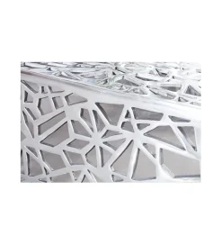 Stolik kawowy DELICADO Abstract 60 cm srebrny