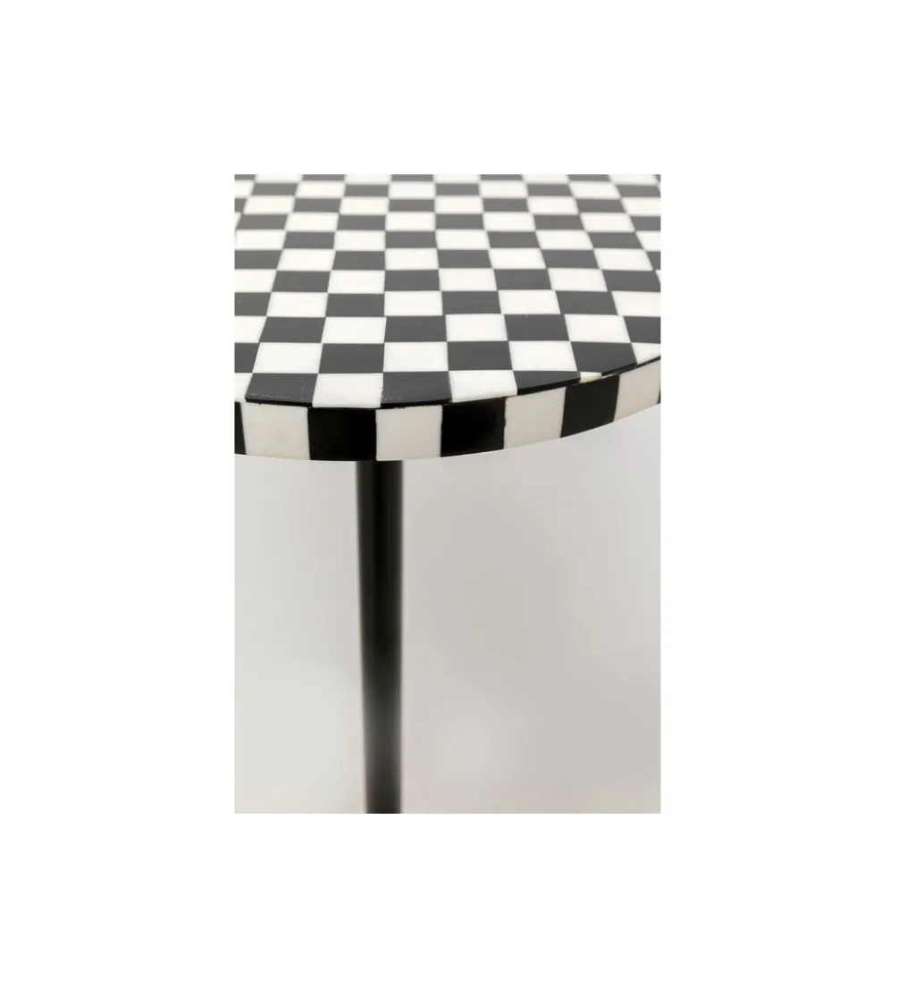 Stolik kawowy DOMERO CHESS 25 cm czarno biały
