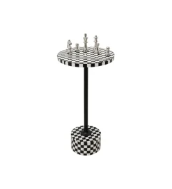 Stolik kawowy DOMERO CHESS 25 cm czarno biały