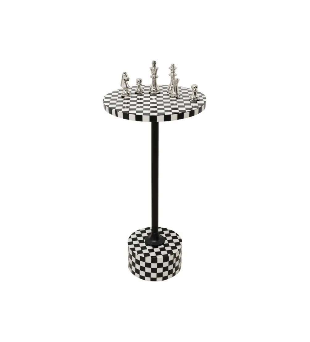 Stolik kawowy DOMERO CHESS 25 cm czarno biały