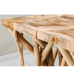 Stolik kawowy DRIFTWOOD 40 cm drewno teak naturalny