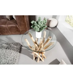 Stolik kawowy Driftwood 35 cm naturalny