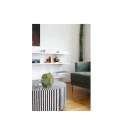 Stolik kawowy ELECTRA 75 cm czarno biały