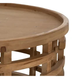 Stolik kawowy EMANEL 80 cm drewno jodła