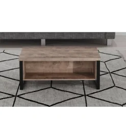 Stolik kawowy EMILE 110 cm w optyce dąb tytoniowo-brązowy