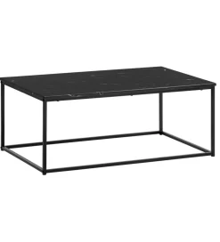Stolik kawowy ERISA 100 cm w optyce czarnego marmuru