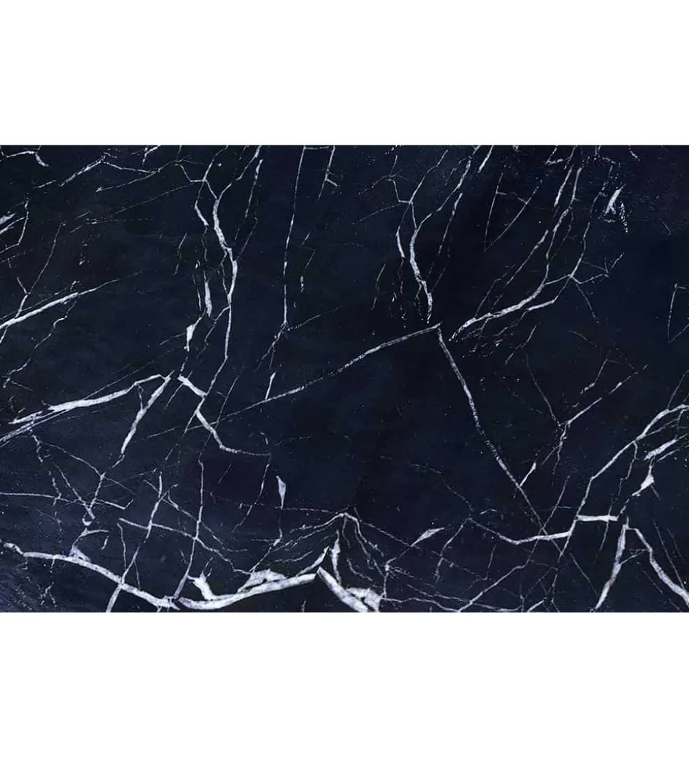 Stolik kawowy EROCK 75 cm w optyce czarnego marmuru