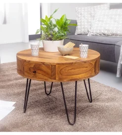 Stolik kawowy ESPERIA 60 cm drewno sheesham