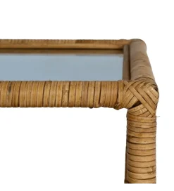 Stolik kawowy ESTAZ 50 cm naturalny ratan