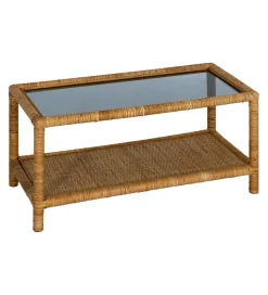 Stolik kawowy ESTAZ 90 cm naturalny ratan