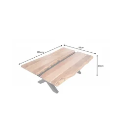 Stolik kawowy EUFRAT Amazonas 105 cm drewno akacja