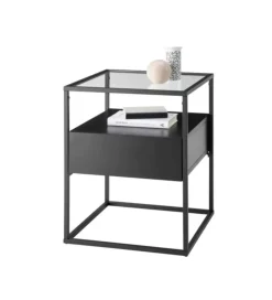 Stolik kawowy EVORA 43 cm czarny