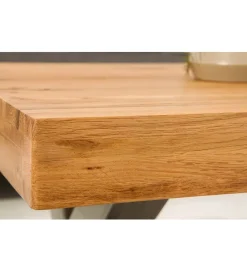Stolik kawowy FACTORY 110 cm drewno dąb dziki