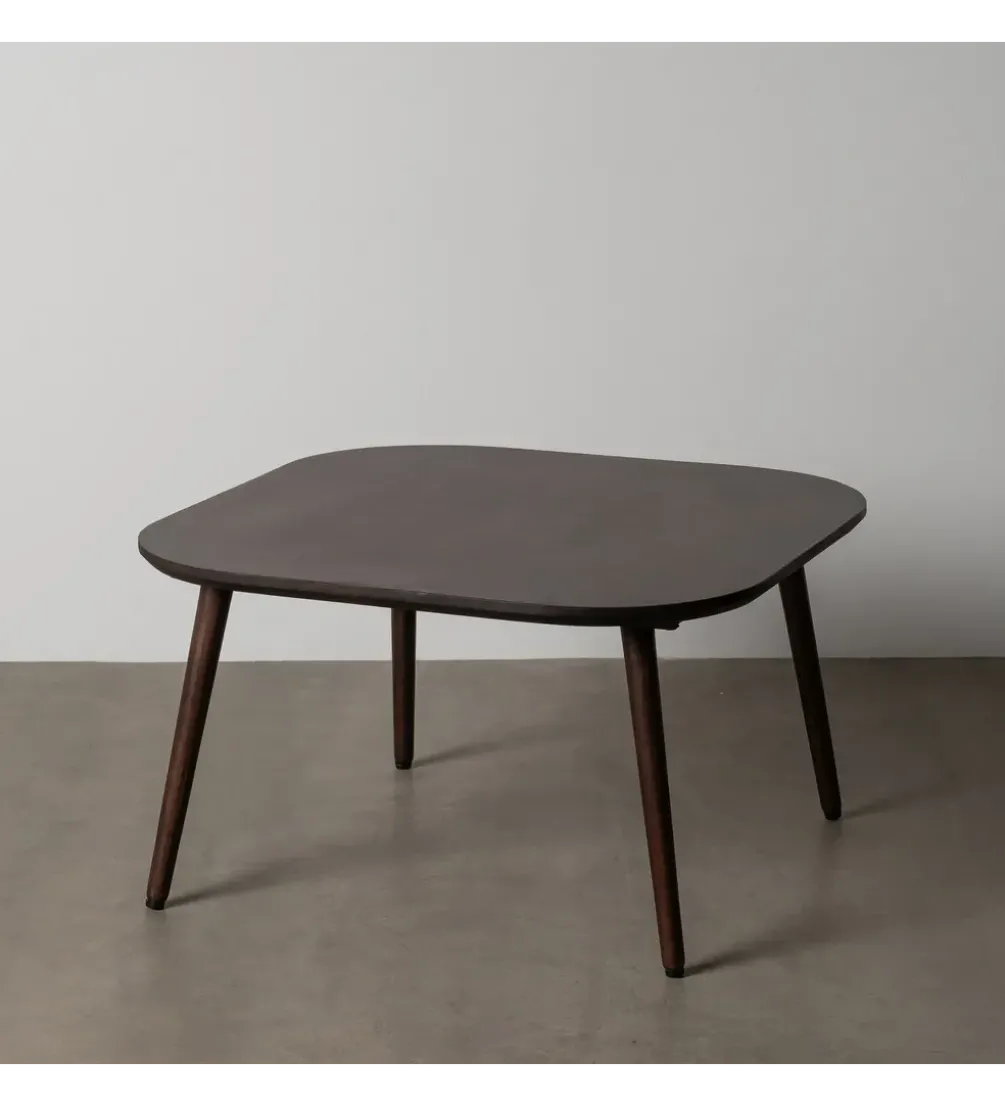 Stolik kawowy FEGANE 80 cm drewno mango