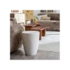 Stolik kawowy FIBRA 37 cm w odcieniach bieli
