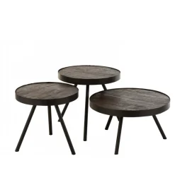 Stolik kawowy Fien 50 cm drewno mango