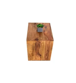 Stolik kawowy FINICE Makassar II 45 cm drewno Sheesham