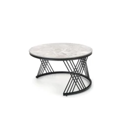 Stolik Kawowy FLAMINGO set 2 w kolorze szarego marmuru