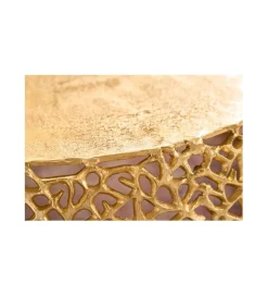 Stolik kawowy FLANK Leaf 73 cm złoty