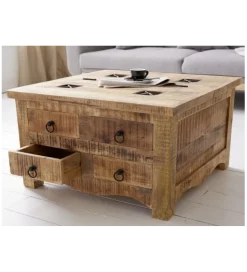 Stolik kawowy GALLE Craft 70 cm Mango