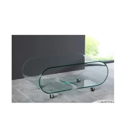 Stolik kawowy GEISTER Fantome 90 cm szklany