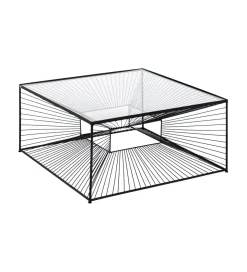 Stolik kawowy GEMETRO 80 cm czarny