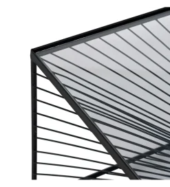 Stolik kawowy GEMETRO 80 cm czarny
