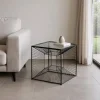 Stolik kawowy GEMETRO 45 cm czarny